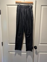 Pre-owned JOHN PATRICK ORGANIC Pull On Black Leather Pants SZ 0 - $197.01