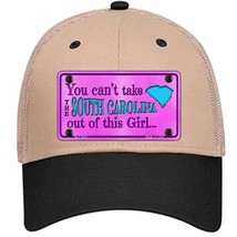 South Carolina Girl Novelty Khaki Mesh License Plate Hat - £23.04 GBP