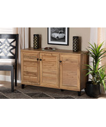 Theo Oak Brown 5-Shelf Shoe Storage Cabinet - $4,270.54 MXN