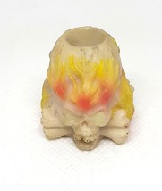 Fujima 1 1/4&quot; Flaming Skull Glow In The Dark Polyresin Cigarette Ashtray Snuffer - $8.90