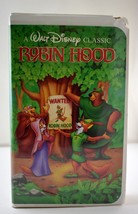 Walt Disney&#39;s Classic Robin Hood Movie VHS Tape - Black Diamond The Classics - £12.66 GBP