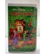 Walt Disney&#39;s Classic Robin Hood Movie VHS Tape - Black Diamond The Clas... - $16.10