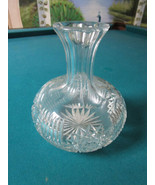 CRYSTAL CUT GLOBE VASE 7 X 6&quot;  [*D9 GLASS] - $75.81 CAD