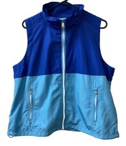 Lauren Ralph Lauren Active Womens Xtra Large Blue  Full Zip Parachute Vest - £23.03 GBP