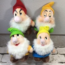 Disneyland Walt Disney World Snow White Dwarfs Plush Stuffed Animal Lot ... - £19.46 GBP