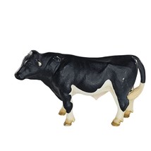 Schleich Holstein Bull Cow Standing #13143 Black White Farm Life Animal Toy - £11.79 GBP