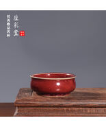Handmade Red Jun Porcelain Teacup - Unique Glaze Artisan Gongfu Tea Cup - €799,17 EUR