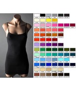Womens Spaghettis Strap CAMI TANK TOP Basic Layering Camisole S M L XL 2... - $4.99+