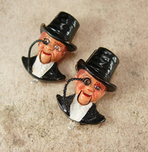 Coro Charlie Macarthy Fur Clips top hat Ventriloquist  Enamel Man 1937  - £259.74 GBP