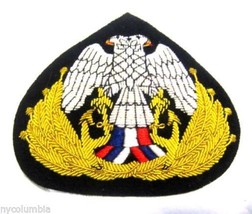 Yugoslavia Navy Officer Hat Cap Badge New Hand Embroidered Cp Made Free Ship Usa - £15.56 GBP