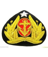 INDONESIA NAVY OFFICER HAT CAP BADGE NEW CP HAND MADE - FREE SHIP IN USA - $19.75