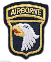 US ARMY 101ST AIRBORNE COMBAT IDENTIFICATION ID BADGE FREE SHIP IN USA -... - $11.88