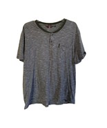 Ben Sherman 2XL Birdseye Stripe Henley T Tee Shirt Short Sleeve - $29.35