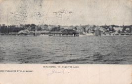 Burlington Vermont Vt~From The LAKE~1905 C H Bessey Published Postcard - £6.87 GBP