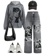 2pcs/Set Teen Girls Anime Graphic Hoodie And Pants, 2024 Autumn &amp; Winter... - $64.12 CAD