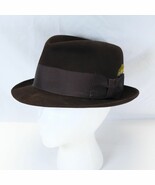 Charles Knox Brown Twenty Grosgrain Ribbon Stylish Feather Fedora Hat Si... - $3,538.88 MXN