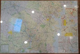 Washington DC - Baltimore MD Laminated Wall Map (R) - $46.53