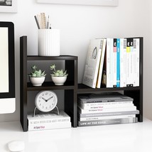 Maggie And Jerry - Desktop Organizer Office Storage Rack Adjustable Wood Display - £24.67 GBP