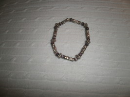 Glass and Metal Bead Bracelet - $2.00