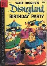 Dell Giant Disneyland Birthday Party Comic Book #1 Dell Comics 1958 FN-/FINE AD - £60.23 GBP