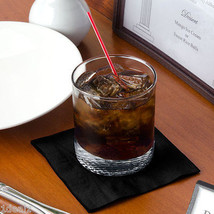 Customizable Black Cocktail Bar Beverage Drink Napkin 10x10 2-Ply CASE 1000 + - £52.70 GBP