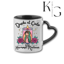 Desde El Cielo Virgencita Mug (Black) - $16.65