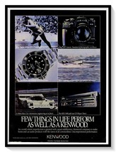 Kenwood Home &amp; Car Audio 80s Print Ad Vintage 1989 Magazine Advertisement - $9.70