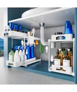 2 Pack Under Sink Organizers And Storage, Double Sliding Kitchen Cabinet... - $61.68 CAD