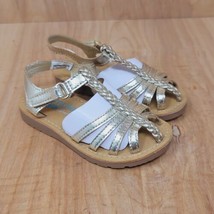 Sandals By Carters Toddler Size 7 Gold FREYA Style Eur 23 - $21.87