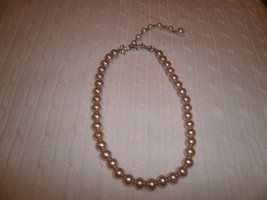 Vintage Imitation Pearl Choker Necklace  - $10.00