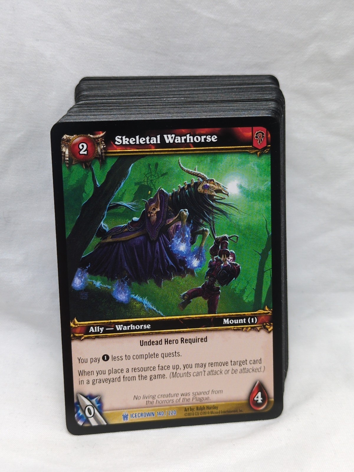 Lot Of (84) Wow TCG Icecrown Horde Ally Rare Uncommon Common Cards - $24.74