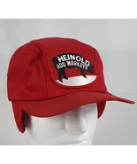 Vintage Heinold Hog Markets Farm Trucker Hat Cap Red Ear Flap K-Brand 7 ... - £50.81 GBP