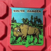 South Dakota Timberline Corp 2.5 x 3 Sticker Gold Shiny Travel Decal 1979 - £5.56 GBP