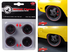 5-Spoke Wheel Tire Set of 4 from 1970 Plymouth Road Runner Street Fighter 6-Pack - £24.72 GBP