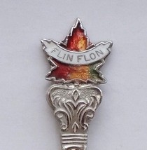 Collector Souvenir Spoon Canada Manitoba Flin Flon Maple Leaf  Vintage - £5.57 GBP