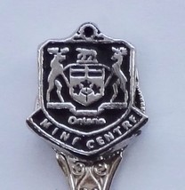 Collector Souvenir Spoon Canada Ontario Mine Centre Coat of Arms Emblem - £7.82 GBP