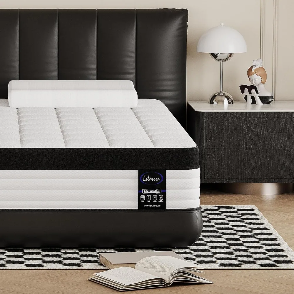 King Size Mattress, 12 Inch Hybrid King Mattress, 3 Coils Strong Edge Su... - $390.00