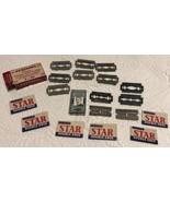 Vtg Star Personna Gillette Safety Razor Mixed Lot Replacement Blades 2 B... - $540.91 MXN