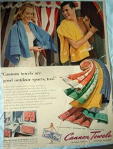 Cannon Towels Are Good Outdoor Sports Too Advertising Print Ad Art 1940s  - £4.78 GBP