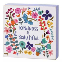 &quot;Kindness Is Beautiful&quot; Inspirational Block Sign - £7.07 GBP
