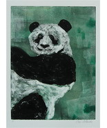 Panda Bear Monotype Wildlife Art Solomon - $88.88 CAD
