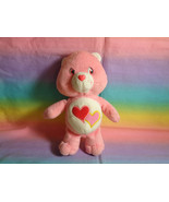 2002 Care Bears Love-a-Lot Bear Pink Bean Bag Plush 8&quot; - £6.02 GBP