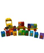 Duplo Lego Blocks ABC School Bus MiniFigs Numbers Blocks 24 pieces - £13.81 GBP