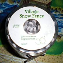 Train Accessories O - Scale  Village Snow Fence  - $10.00