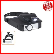 Lightweight LumiVisor Magnifying Headset - Custom 2x-6x with LED Illumin... - $945.06 MXN
