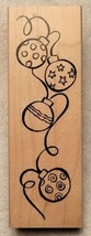 Christmas Ornaments Rubber Stamp Bulb String Strand Great Impressions H144 - NEW - $6.95