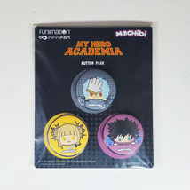 Infinifan My Hero Academia Mochibi Button Pack 3-Pin Set - £13.20 GBP