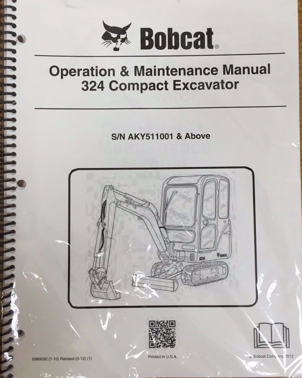 Bobcat 324 Excavator Operation &amp; Maintenance Manual Operator/Owner&#39;s # 6... - $22.08