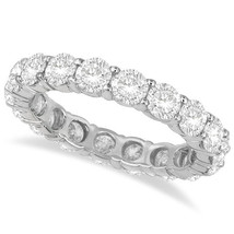 4CT Diamond Eternity Ring 18K White Gold - £8,621.31 GBP