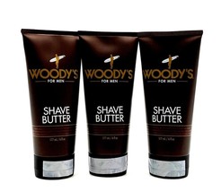Woody&#39;s For Men Shave Butter 6 oz-3 Pack - $79.33 CAD